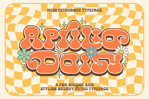 Aprilia Daisy Font: A Retro Display Typeface for Web Design