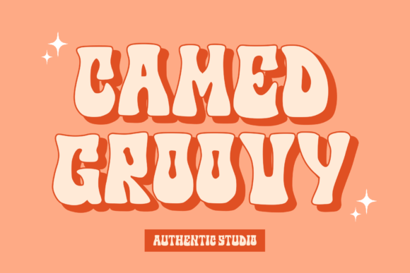 Camed Groovy Font: Funky Display Type for Crafters