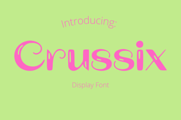 Crussix Font: Whimsical Typography for Editorial Design