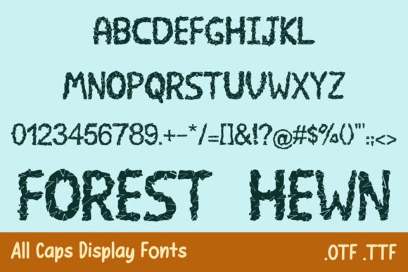 Forest Hewn Font: Crafting Organic Editorial Layouts