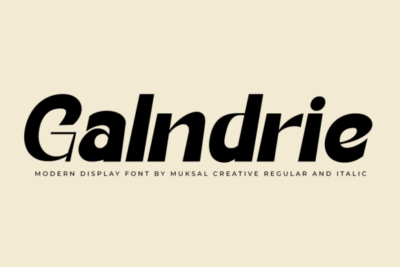 Galndrie Font: Modern Display Type for Digital Campaigns