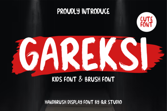 Gareksi Font: Bold Brush Style for Handmade Products