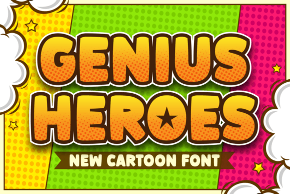 Genius Heroes Font: A Playful Typeface for Branding