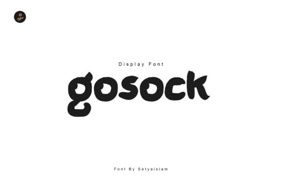 Gosock Font: A Handwritten Display Typeface for Branding