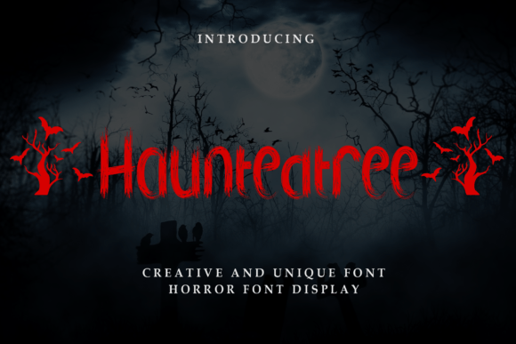 Hauntedtree Font: Eerie Display Typography for Web Design