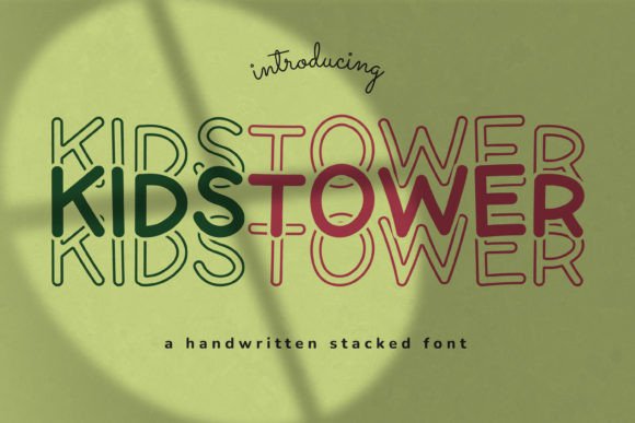Kids Tower Font: A Display Typeface for Playful Editorial Design