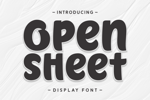 Open Sheet Font: Handwritten Charm for Small Business Branding