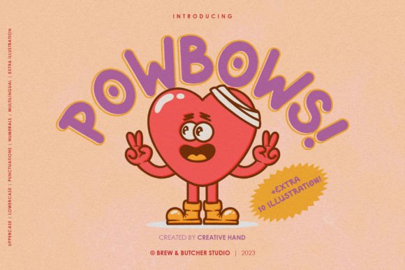 Powbows Font: Bold Display Typography for Editorial Design
