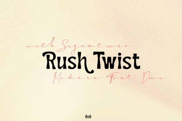 Rush Twist Font: Handmade Charm for Makers