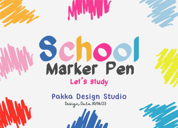 School Marker Pen Font: A Playful Typeface for Branding
