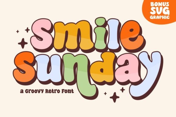 Smile Sunday Font: A Retro Display Typeface for Web Design