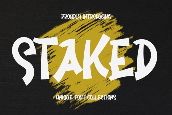 Staked Font: A Lovely Display Typeface for Crafters
