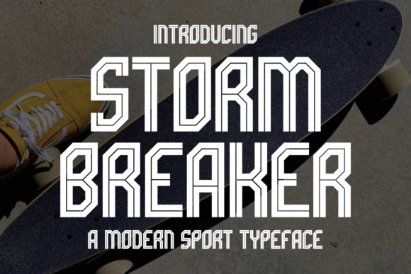 Storm Breaker Font: A Bold Display Typeface for Branding