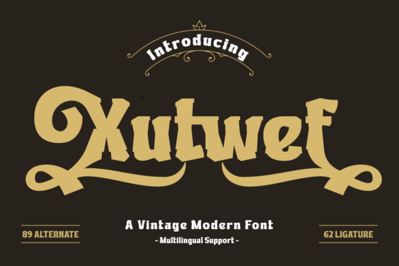 Xutwef: A Designer’s Take on This Display Font